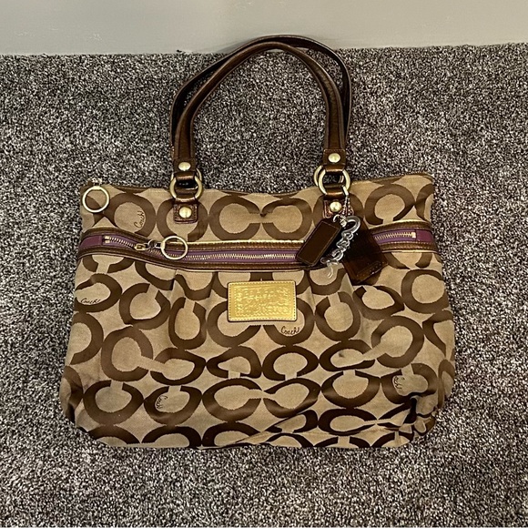 Coach Poppy Op Art Handbag - Picture 2 of 13